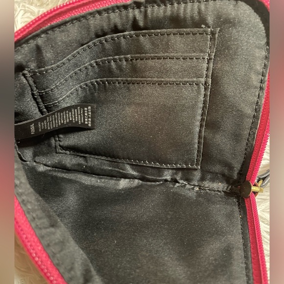 Fossil Eliza Wristlet Wallet Pink Dots - Picture 4 of 4
